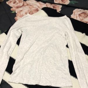 Grey and white long sleeve